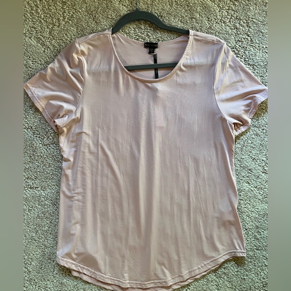 Coco + Carmen Light Pink Short Sleeve Tee - Picture 1 of 8